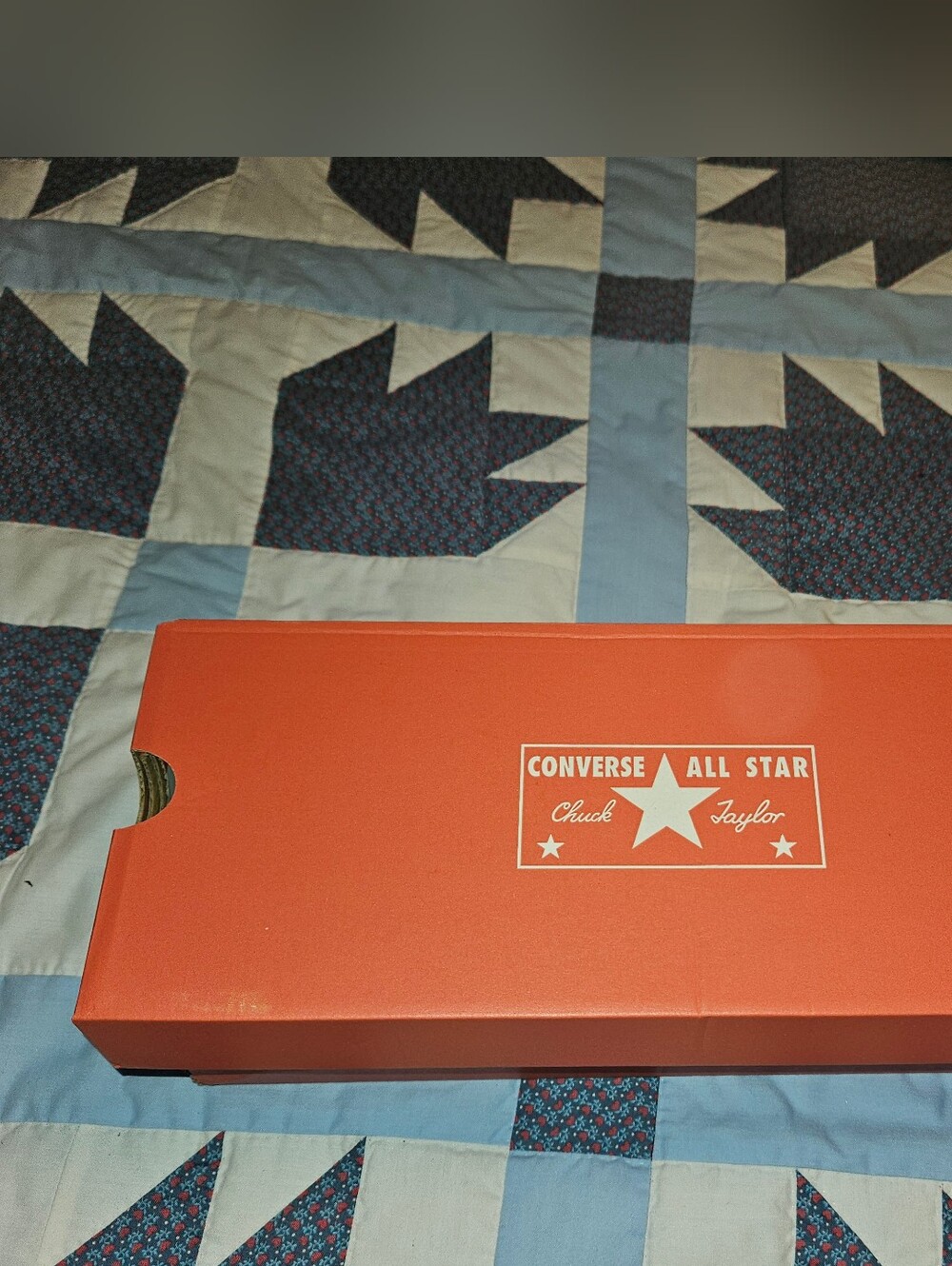 Converse Orange All Star Chuck Taylor Empty Shoebox